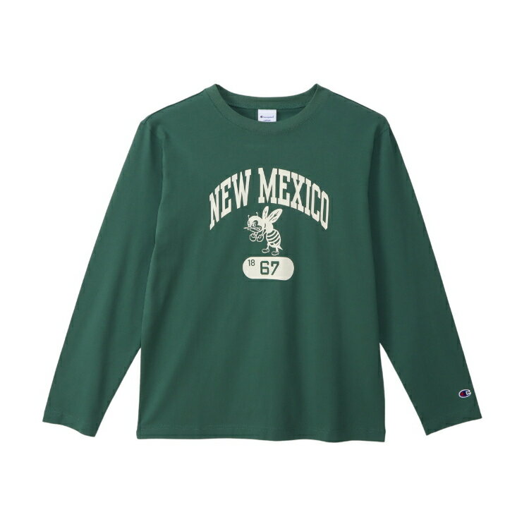 CHAMPION チャンピオン LONG SLEEVE T-SHIRT モスグリーン S C3-B410 560 | ファッション メンズファッション レディース ユニセックス ロングスリーブ シャツ 長袖 オーバーサイズ ベーシック カジュアル ジャージ 男性用 女性用 セットアップ スポーツのサムネイル
