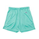 CHAMPION チャンピオン SHORTS ライトブルーグリーン M C3-BB553 420 | ファッション メンズファッション レディース ユニセックス ショートパンツ ハーフパンツ ベーシック カジュアル ジャージ 部屋着 男性用 女性用 セットアップ スポーツ(4)