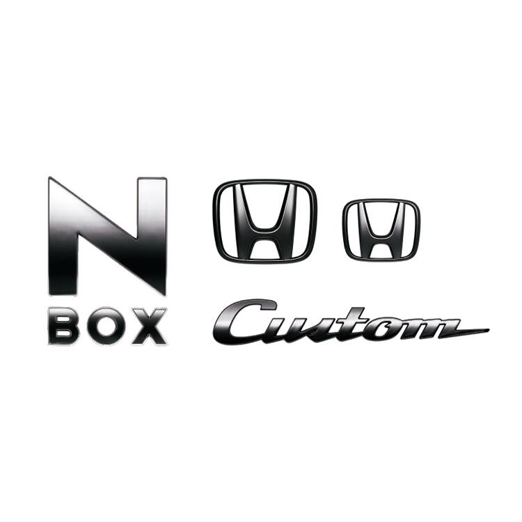 メール便可 HONDA ホンダ 純正 NBOX N-BOX エヌボックス ブラックエンブレム N-BOX Custom用 2017.8〜仕様変更 08F20-TTA-001C