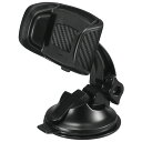 DZ519 スマホルダー クイック 吸盤 カーボン調 BLACK EDITION 08Z48-E6E-000 | ハイブリット ゲル 吸盤タイプ 車載 スマホスタンド