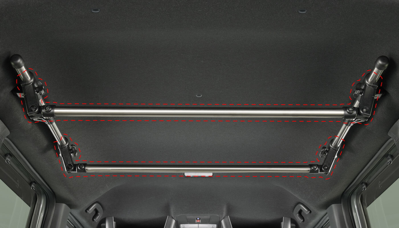 室内キャリア 用 ハンガーバー S 08Z48-E6E-0X0B | N-BOX JOY NBOX ジョイ N-BOXカスタム NBOXカスタム..