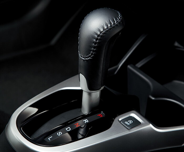 HONDA ホンダ FIT フィット ホンダ純正 セレクトノブ（ブラック 本革製）【 2015.10〜次モデル】