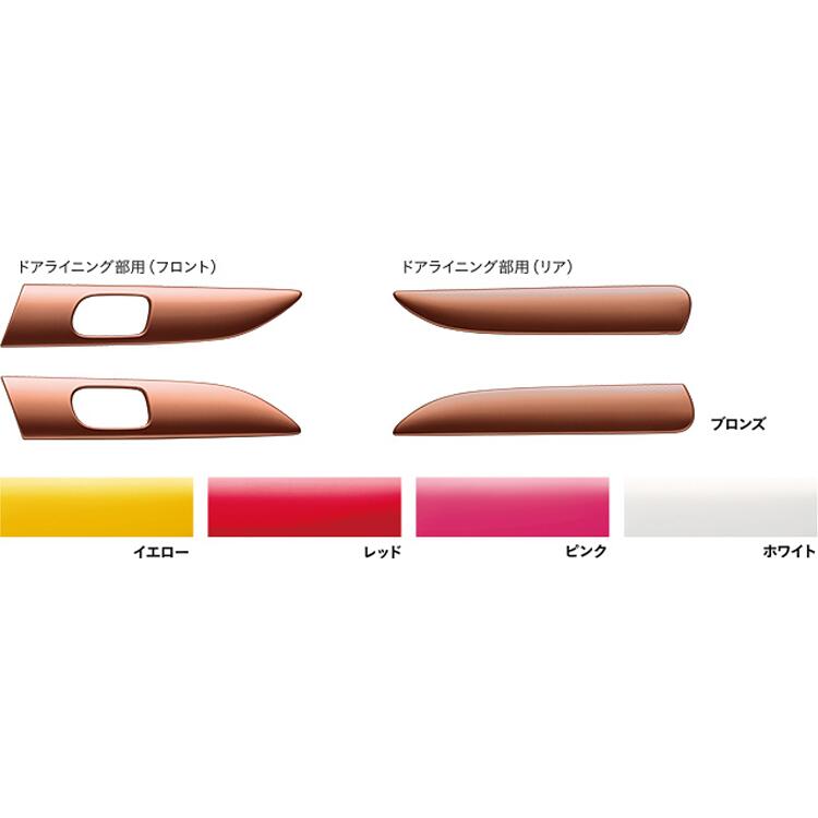 楽天DE（desir de vivre）HONDA ホンダ 純正 NBOX N-BOX エヌボックス インテリアパネル ドアライニング部用（フロント/リア左右4枚セット） 2015.8〜次モデル