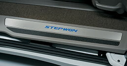 HONDA ホンダ STEPWGN ステップワゴン ホンダ純正 サイドステップガーニッシュ リア用左右セット（STEP WGNロゴ付／すべり止め付） 【 2015.10〜次モデル】