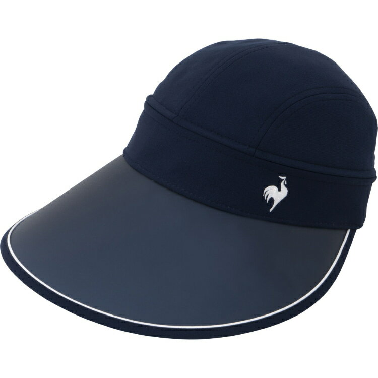 楽天DE（desir de vivre）le coq sportif ルコック 2wayバイザー ネイビー F QMCVJC20 NV | スポーツ スポーツ用品 アクセサリー 小物 キャップ 帽子 ファッション小物 2wayバイザー サンバイザー UPF50+ 紫外線対策 日焼け対策 ウォーキング ジョギング お出かけ ネイビー フリーサイズ