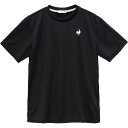 le coq sportif ルコック エコペットショートスリーブシャツ ブラック M LT5SHTZ1M BK00 | スポーツ用品 ウエア トップス ハーフスリーブ ショートスリーブ 半袖 吸汗性 速乾性 UVカット UPF15 紫外線対策 トレーニング テニス バドミントン スポーツ メンズ 男性