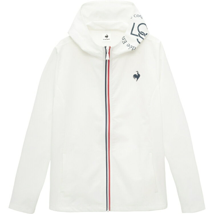 le coq sportif ルコック サンスクリーンクロスジャケット ホワイト L LT5SJK20L WH00 | スポーツ用品 ウエア トップス アウター ジャージ ロングスリーブ 長袖 ストレッチ性 撥水 UVカット 紫外線対策 トレーニング テニス バドミントン スポーツ レディース 女性