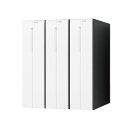 NASTA ナスタ ポスト D-ALL 3戸 シリンダー錠 ホワイト 300×360×335.8 KS-MB3102PU-3-CT-W | KS-MB3102P...
