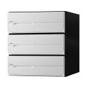 NASTA ナスタ ポスト D-ALL 3戸 シリンダー錠 ホワイト 300×280×425.8 KS-MB5102PU-3C-W | KS-MB5102PU ...
