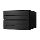 NASTA ナスタ ポスト D-ALL 2戸 静音大型ダイヤル錠 ブラック 200×280×425.8 KS-MB5402PU-2L-BK | KS-MB540...