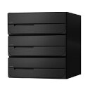 NASTA ナスタ ポスト D-ALL 3戸 静音大型ダイヤル錠 ブラック 300×280×425.8 KS-MB5402PU-3L-BK | KS-MB540...