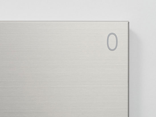 NASTA ナスタ ボックスナンバー　プライベートボックス用 KS-PC-1-G シリーズ H15 書体 センチュリーゴシック 1ケタグレー KS-PC-1-G | ボックス ナンバー おしゃれ シンプル