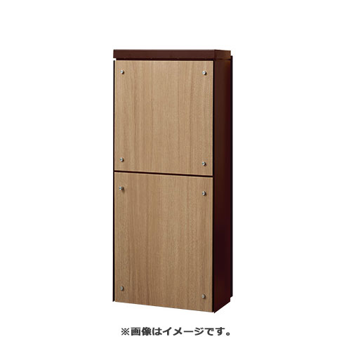 NASTA ナスタ 貫通配達ユニット 本体 ダークブラウン 奥行標準タイプ67mm以下 ダクト部 奥行100〜116mm フロントパネルシート ライトウォールナット KS-ATSB002-DB-111-C | KS-ATSB002 シリーズ 宅配ポスト 宅配BOX 宅配収納BOX 配達ボックス 配達BOX 宅配ロッカー 宅配便