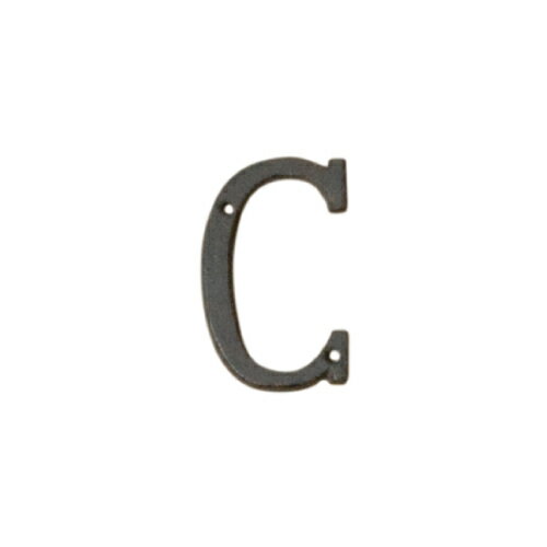 ポッシュリビング アイアンアルファベット C 62375 | 壁飾り 表札 プレート オブジェ ディスプレイ インテリア 小物 ナチュラル カッコいい かわいい オシャレ DIY 雑貨