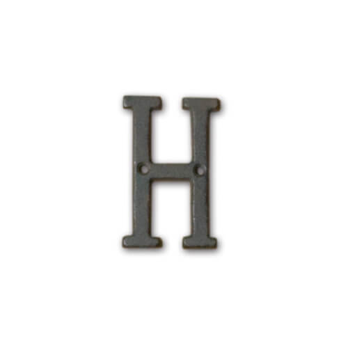 ポッシュリビング アイアンアルファベット H 62380 | 壁飾り 表札 プレート オブジェ ディスプレイ インテリア 小物 ナチュラル カッコいい かわいい オシャレ DIY 雑貨