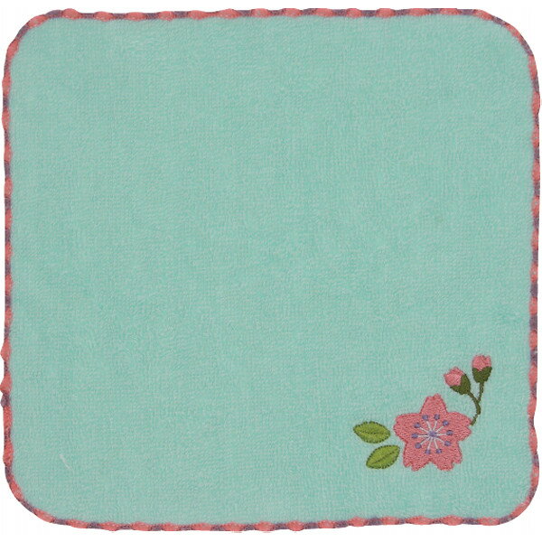 おしゃれ刺繍ミニハンカチ さくら 42309302 | 25-0142-229 生活雑貨 生活用品 日用品 キッチン雑貨 小物 雑貨 タオル フェイスタオル バスタオル ウォッシュタオル ハンドタオル ハンカチ 国産 日本製 セット 贈答品 贈り物 ギフト プレゼント