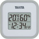 タニタ デジタル温湿度計 グレー TT558GY | 0291012 日用品 雑貨 インテリア 日用雑貨 デジタル 温度計 湿度計 温湿度計 小型 時計 日付表示機能付き 温度表示範囲-5 0〜50℃ 湿度表示範囲20〜95% ギフト オススメ 人気