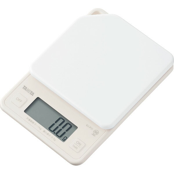 タニタ デジタルクッキングスケール アイボリー KJ-P11-IV | 0525030 キッチン用品 台所用品 キッチンツール キッチンスケール 計量器 計り ...