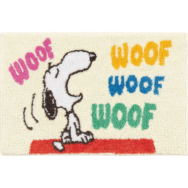 ピーナッツ 箱入りバスマット 鳴き声カラフル 583436 | 24-0199-066日用品 バス用品 生活用品 雑貨 お..