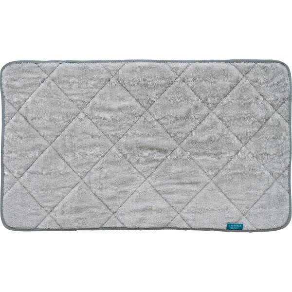 カララカ タオルバスマット グレイ 80613 | 24-0199-120日用品 バス用品 生活用品 雑貨 お風呂 洗面所 ..