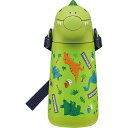 ダイカットステンレスストローボトル 400ml ディノザウルス SSH4D | 24-0344-015水筒 ボトル ステンレス 保冷 保温 機能性 コンパクト ...