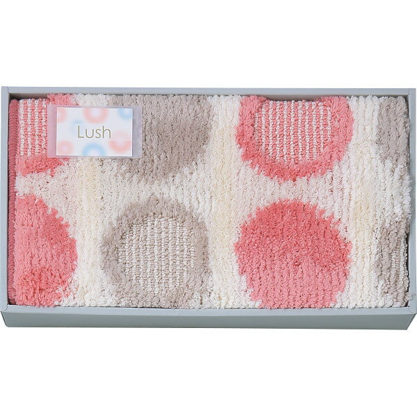 ラッシュ大判バスマット ピンク 095674PI | 24-7567-070バスマット マット 抗菌防臭 吸水加工 すべり止め付 丸洗い可 日用品 生活用品 暖かい ふわふわ やさしい 肌触り シック お祝い お返し お礼品 プレゼント 贈り物 老若男女 化粧箱入
