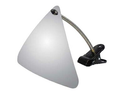 信栄物産 スペースミラー F-30C | 防犯 防犯ミラー クリップ式 取付け ワンタッチ 三角型 軽量 ミラー 鏡 かがみ 安全ミラー 安全確認用 安全グッズ 角度調節自在 フレキシブルアーム 安全確認ミラー アクリルミラー