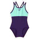 speedo スピード GIRLS SUIT バリBL 110サイズ SLG92301 BB | スポーツ 運動 スポーツ用品 水着 スイムウェア ワンピース水着 ガールズスーツ キッズ ジュニア 子供 ガールズ 4WAYストレッチ性 長持ち素材 UVカット 黒 ブラック 青 ブルー 110 おすすめ