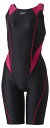 speedo スピード FLEX SX M-OP KNEE Wチェリー L SCW12404F WY | 水泳 水着 プール 競泳水着 大会 レディースミニオープンバックニースキン 伸縮性 はっ水性 撥水 軽量感 ミニオープン V字ストラップ 膝上 レッグ丈 4分丈(4)