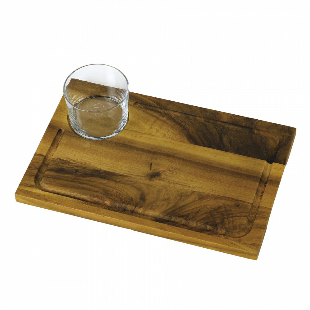 SPICE スパイス SPICE OF LIFE BONO BONO アカシアプレート＆ガラスカップセット WHLT2250 | アカシア プレート 食器 日用 雑貨 トレイ 皿 インテリア おしゃれ