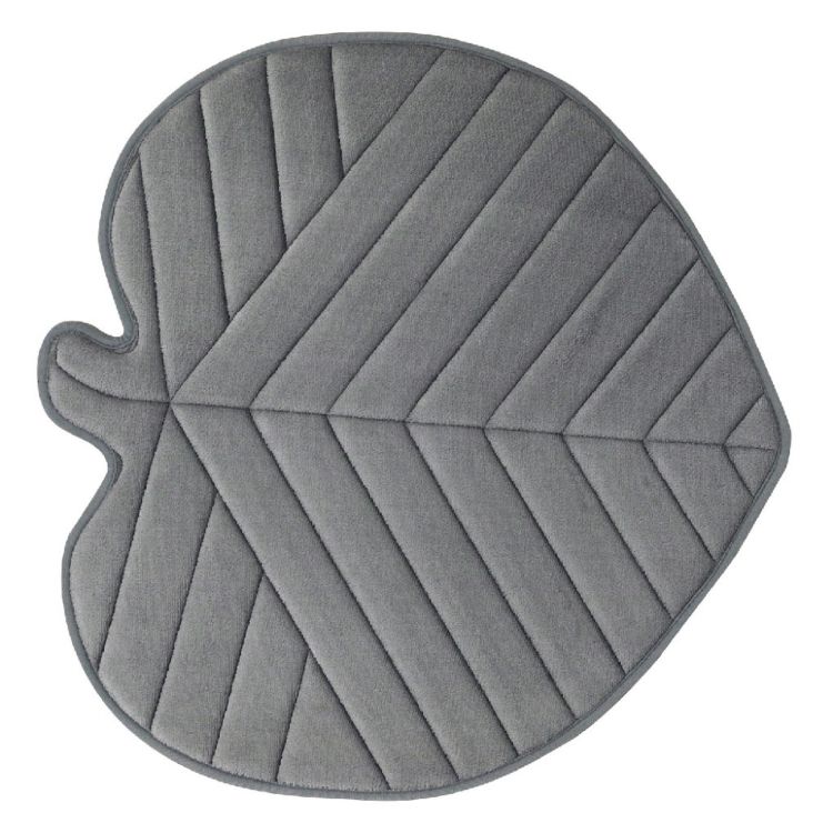 SPICE スパイス SPICE OF LIFE ソフト リーフマット ラウンドリーフ グレー SBLK2930GY | インテリア ..