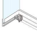 SUGATSUNE スガツネ工業 ステンレス鋼製大型扉用スライド丁番 MICROMASTER MFH-300P PAT.P 170-011-180 MFH-300P | LAMP ランプ 建築金物 家具金物 建具 部品 パーツ 金具 金物 住宅 丁番 ステンレス銅 ガラス扉 大型 ガラス用 スライド丁番 扉 大型ショーケース