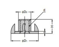 SUGATSUNE スガツネ工業 アジャスターベース SC-124型 200-041-281 SC-124-6 | LAMP 鋼製 家具関連金物 建築金物 脚 部品 金物 工具 取り付け 組み立て 家具 固定金具 ストッパー 高さ調整 DIY 2