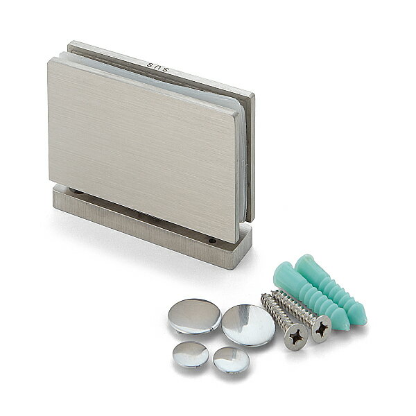 SUGATSUNE スガツネ工業 ステンレス鋼製ガラス扉用ピボットヒンジ BK1142F型 サテン仕上 170-021-482 BK1142FSS | LAMP ランプ 建築金物 家具金物 建具 部品 パーツ 金具 金物 ガラスドア ステンレス銅 ピボットヒンジ ガラス扉 シャワーブース 水回り シンプル