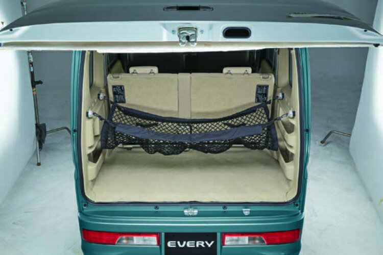 SUZUKI スズキ 純正 ラゲッジネット B9Z3 99000-99034-T95 | EVERY エブリィ 車用品 カー用品 自動部品 パーツ アクセサリー カスタム DIY 取り付け 装飾 飾り 便利 お役立ちアイテム 実用的 車内 収納 マルチ 保護 破損防止 荷物固定 有効活用