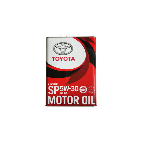 TOYOTA トヨタ エンジンオイル SP 5W-30 GF-6A 4L 缶 08880-13705 トヨタ純正 toyota純正 5W30 4L缶 4リットル 車 オイル 人気 純正オイル 交換 オイル缶 オイル交換 油 エンジン油 ポイント消化