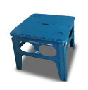 TRI FOLDING SERIES FOLDING TABLE Chapel BLUE SLW005 イス スツール チェア 折りたたみ カラフル 踏み台 脚立 補助いす ステップ ミニサイズ アウトドア キャンプ アウトドア用品 ピクニック バーベキュー 釣り プール 頑丈 耐荷重50kg 簡易テーブル ミニテーブル