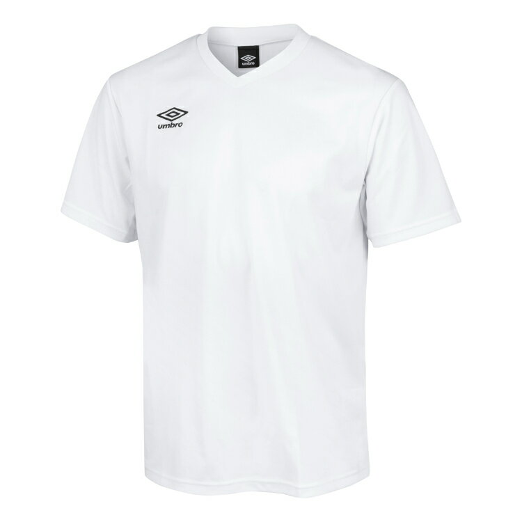 umbro アンブロ ゲームシャツ ワンポイント ホワイト O UAS6307 WHT | スポーツ スポーツ用品 運動 服 衣類 ウエア トップス 半袖 吸汗速乾機能 UVカット 日焼け対策 機能性 ブランド 快適 シンプル デザイン 素材 人気 おすすめ サッカー フットサル XL 2L LL ホワイト