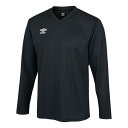 umbro アンブロ ジュニア 長袖ゲームシャツ ブラック 120 UAS6307JL BLK | スポーツ スポーツ用品 運動 服 衣類 ウエア トップス 長袖 吸汗速乾機能 UVカット 日焼け対策 機能性 ブランド 快適 素材 人気 おすすめ サッカー フットサル キッズ ジュニア 120 ブラック