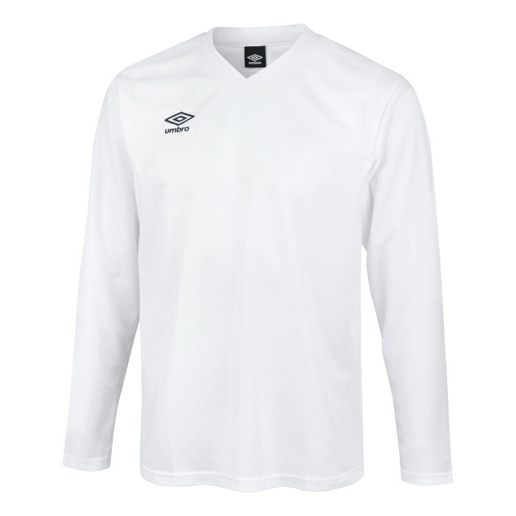 umbro アンブロ ジュニア 長袖ゲームシャツ ホワイト 120 UAS6307JL WHT | スポーツ スポーツ用品 運動 服 衣類 ウエア トップス 長袖 吸汗速乾機能 UVカット 日焼け対策 機能性 ブランド 快適 素材 人気 おすすめ サッカー フットサル キッズ ジュニア 120 ホワイト