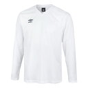 umbro アンブロ ジュニア 長袖ゲームシャツ ホワイト 160 UAS6307JL WHT | スポーツ スポーツ用品 運動 服 衣類 ウエア トップス 長袖 吸汗速乾機能 UVカット 日焼け対策 機能性 ブランド 快適 素材 人気 おすすめ サッカー フットサル キッズ ジュニア 160 ホワイト