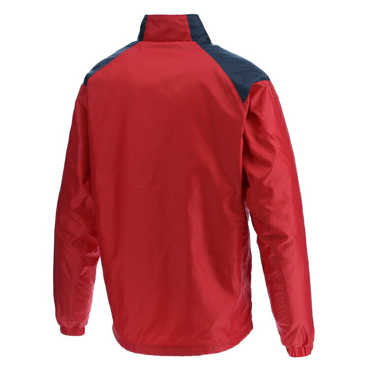 umbro アンブロ 裏起毛 ウインドジャケット マンチェスターレッドxブラック XO UBA4024 MRBK | スポーツ スポーツ用品 運動 服 衣類 ウエア アウター ジャケット 防風 はっ水 保温 機能性 快適 ブランド シンプル デザイン サッカー フットサル 2XL 3L レッド ブラック