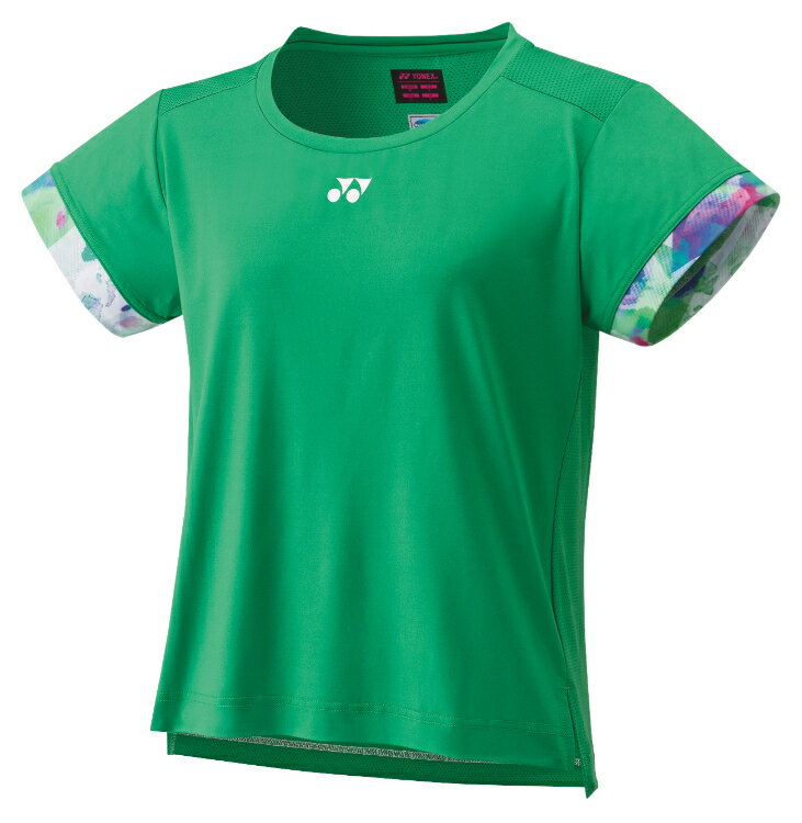 YONEX ヨネックス ウィメンズゲームシャツ アロエ XO 20698 547 | スポーツ 運動 テニス ゲームシャツ 半袖 トップス ウエア ウェア ウィメンズ レディース XOサイズ XXL 3L UVカット 吸汗速乾 ストレッチ 制電 ベリークール 再生ポリエステル アロエ