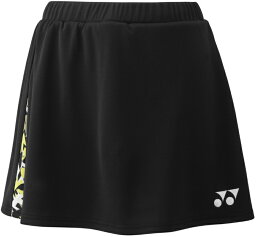 YONEX ヨネックス ウィメンズスカート インナースパッツツキ BK/Y サイズ O 26104 400 | スポーツ用品 運動 スポーツ 衣類 バドミントン ボトムス スカート 服 素材 ウィメンズ ブラック 快適 球技 YONEX 使いやすい 定番 プレゼント おしゃれ メーカー ブランド