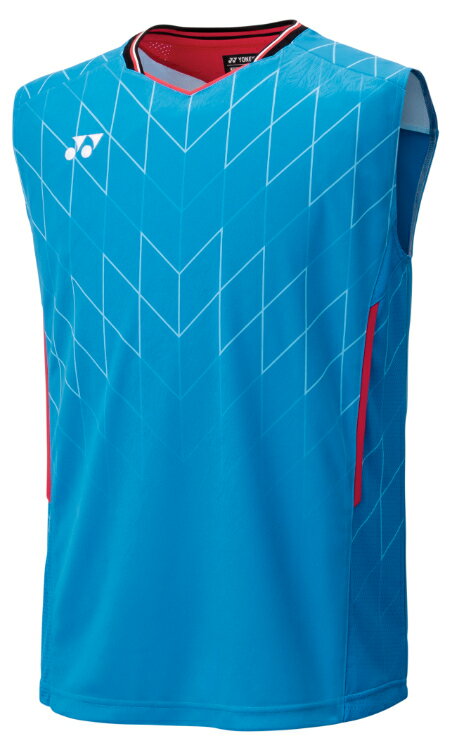 YONEX ヨネックス メンズゲームシャツ ノースリーブ セルリアンブルー M 10699 449 | スポーツ スポーツウェア 競技 テニス 軟式 硬式 バトミントン ウェア シャツ ノースリーブ メンズ UVカット 吸汗 速乾 クール 制電 ストレッチ ゲームウェア ユニフォーム 男性 男女兼用