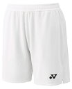 YONEX ヨネックス メンズニットハーフパンツ ホワイト XO 15202 11 | スポーツ スポーツウェア 競技 テニス 軟式 硬式 バトミントン ウェア...