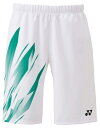 YONEX ヨネックス メンズニットハーフパンツ ホワイト O 15222 11 | スポーツ スポーツウェア 競技 テニス 軟式 硬式 バトミントン ウェア ...