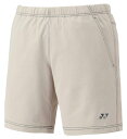 YONEX ヨネックス ユニハーフパンツ グレージュ L 15224 796 | スポーツ スポーツウェア 競技 テニス 軟式 硬式 バトミントン ウェア ハーフパンツ UVカット 吸汗 速乾 クール 制電 ストレッチ ゲームウェア ユニフォーム ユニセックス 男女兼用