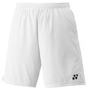 YONEX ヨネックス メンズニットハーフパンツ ホワイト XO 15231 11 | スポーツ スポーツウェア 競技 テニス 軟式 硬式 バトミントン ウェア...