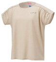 YONEX ヨネックス ウィメンズドライTシャツ グレージュ M 16816 796 | スポーツ スポーツウェア 競技 テニス 軟式 硬式 バトミントン ウェア シャツ 半袖 UVカット 吸汗 速乾 クール 制電 ストレッチ ゲームウェア ユニフォーム レディース 女性